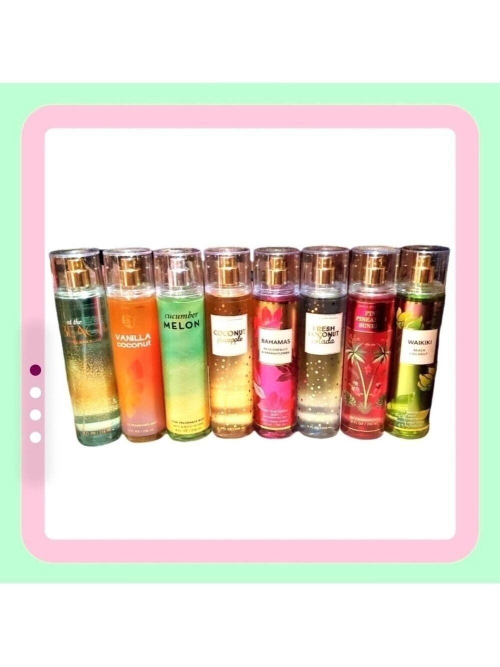 6 BODY FRAGRANCE SPRAYS BY BATH AND BODY WORKS - Picture 3 of 4